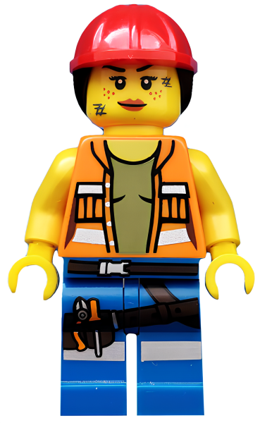 Минифигурка Lego Gail the Construction Worker, The LEGO Movie (Minifigure Only without Stand and Accessories) tlm009